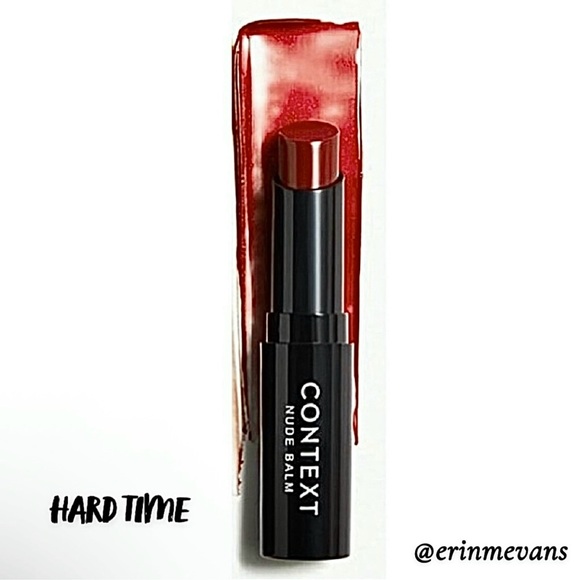 Context Skin Hard Time Brick Red Nude Lip Balm Full Size New Sale - Picture 1 of 3